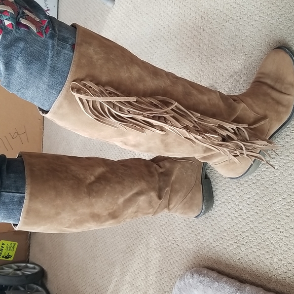 Material Girl Fringe Boots - Picture 3 of 8